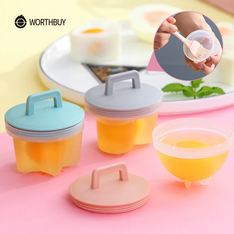 WORTHBUY 4 шт./компл. милое яйцо браконьерка пластиковый котел для яиц кухонные