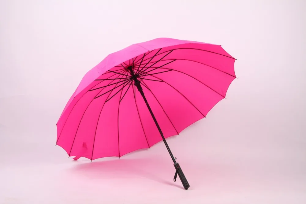 

(10 pieces/lot) New long-handle solid color non-automatic huge golf umbrellas