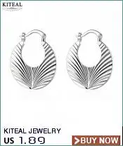 Kiteal 925 ювелирные изделия серебряные женские серьги шесть крапанов Циркон Сердце со стрелой круглые серьги-кольца для женщин лучший подарок S-E184