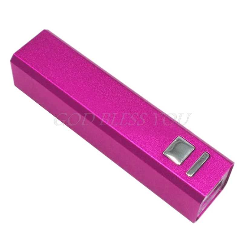 1 шт. 2600 мАч 18650 зарядное устройство алюминиевый DIY USB внешний аккумулятор чехол