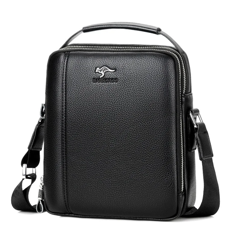 

New Men Shoulder Bag Classic Brand Leather Men Bag Vintage Style Casual Men Messenger Bags Promotion Crossbody Bag Male Hot Sell