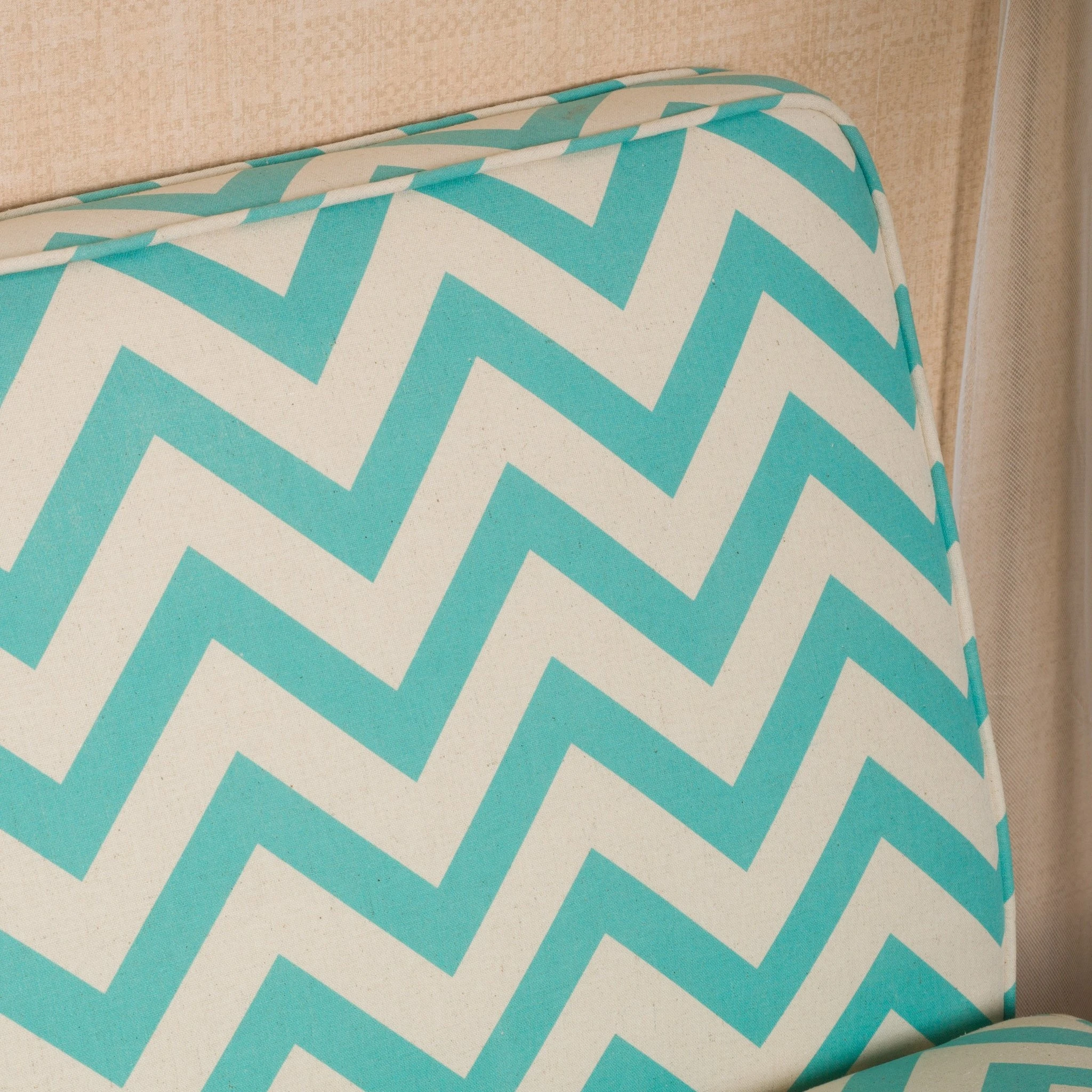 Alpha Light Blue Pine Loveseat (1)