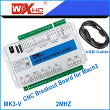 XHC 5 поколения USB Mach3 2000 кГц 3 оси ЧПУ коммутационная плата для деревообрабатывающий фрезерный станок с ЧПУ