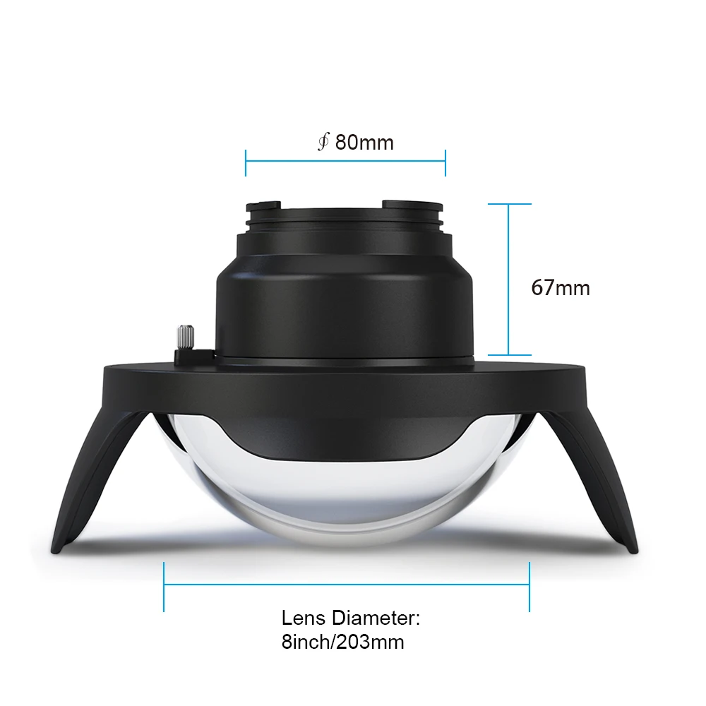 Камера рыбий глаз широкоугольный объектив купол порт подводный водонепроницаемый Дайвинг Корпус чехол сумка