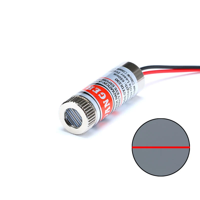 Laser Module 650nm 5mW Red Point / Line / Cross Laser Module Head Glass Lens Focusable Focus Adjustable Laser Diode Head Industrial Class