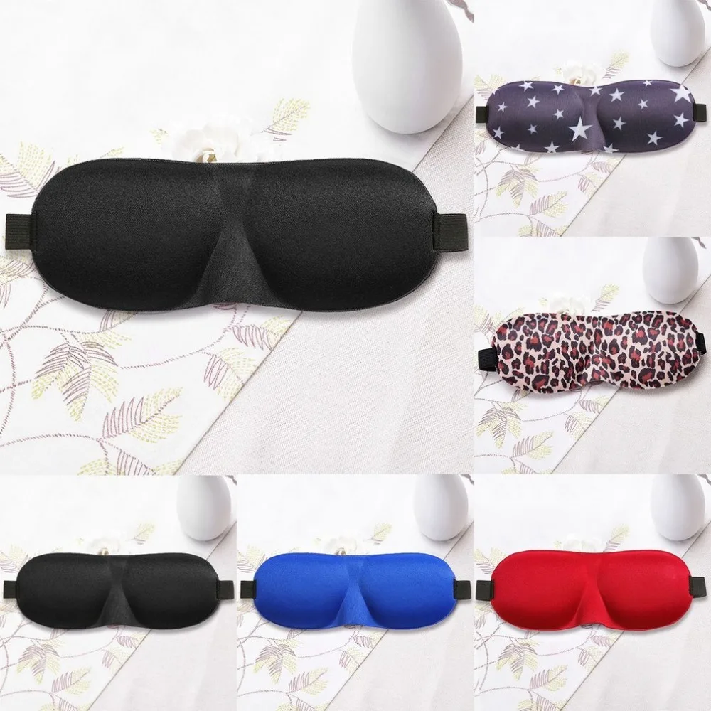 

1pc Sponge Eyeshade Sleeping Eye Mask Cover Eyepatch Blindfolds Shield Sleep Goggles Slow Rebound Earplug For Flight Travel Work