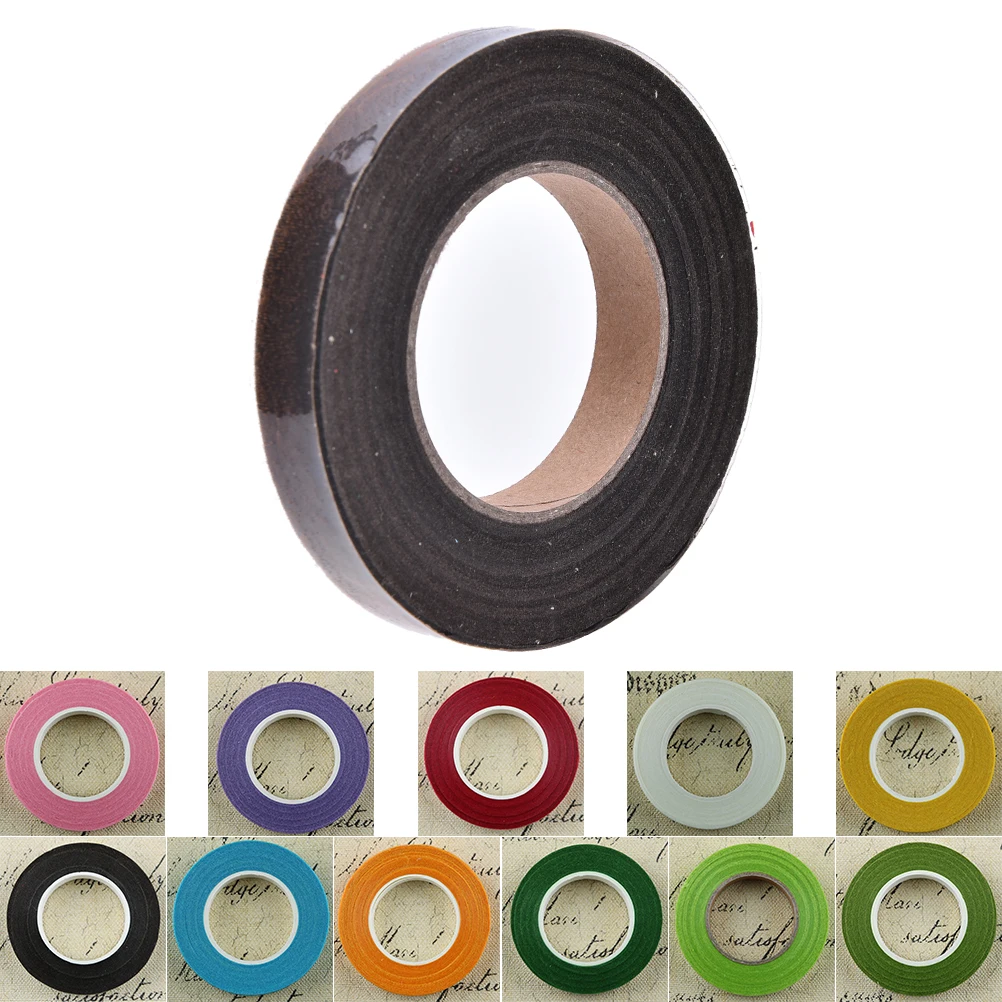 

30 Yard 12MM width Paper Tape For florist Accessories Florist Floral Stem Tape Corsages Buttonhole Artificial Flower Stamen Wrap