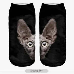 ZHBSLWT модные 3D принт носки в стиле Харадзюку для женские носки Повседневное злой Леопард полиэстерные носки; сезон весна-осень; Лидер продаж-010 - Цвет: 7