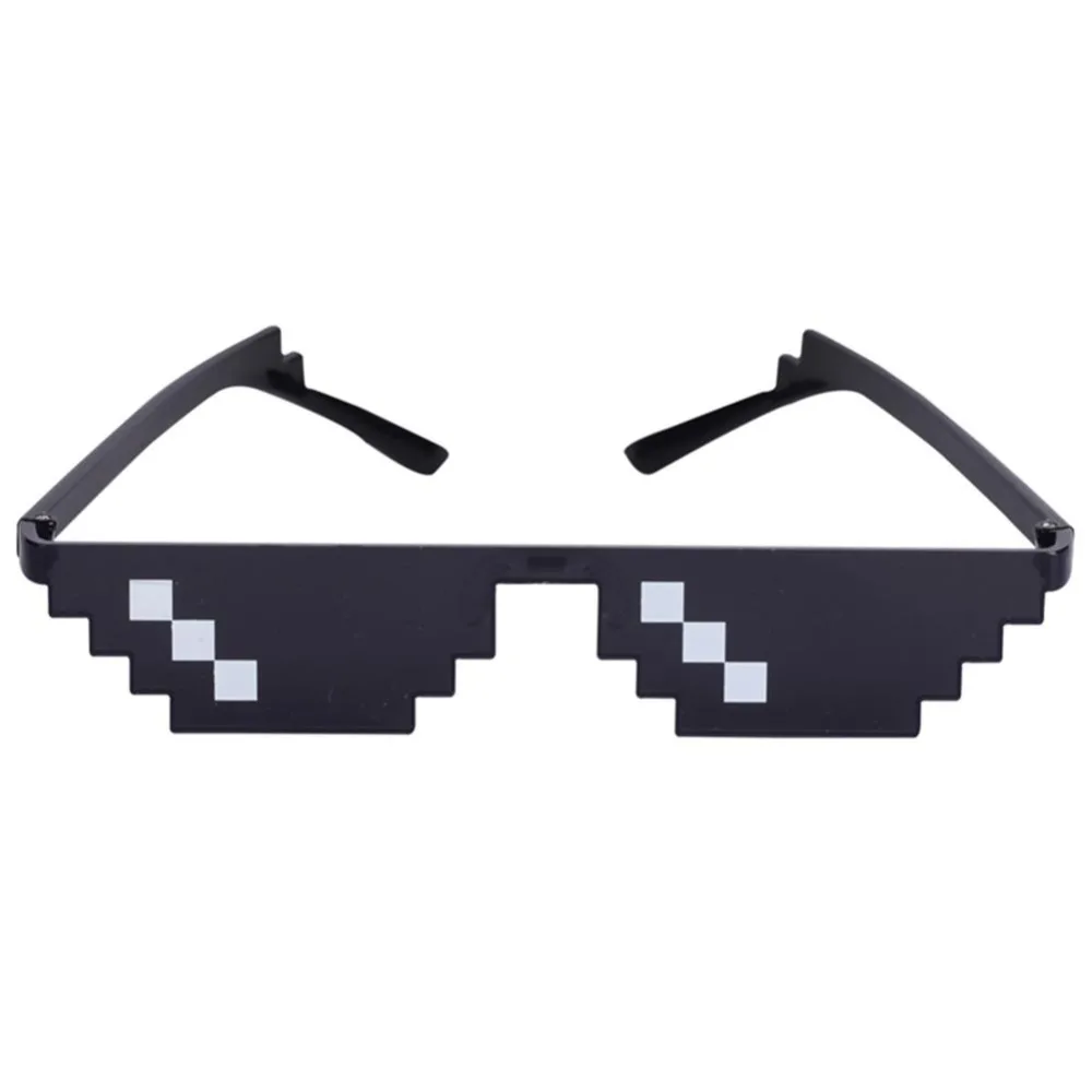 Free-ship-Funny-Unisex-Sunglasses-Men-Thug-Life-Glasses-Women-Plus-Size-Minecraft-Polygonal-Pixel-With (3)