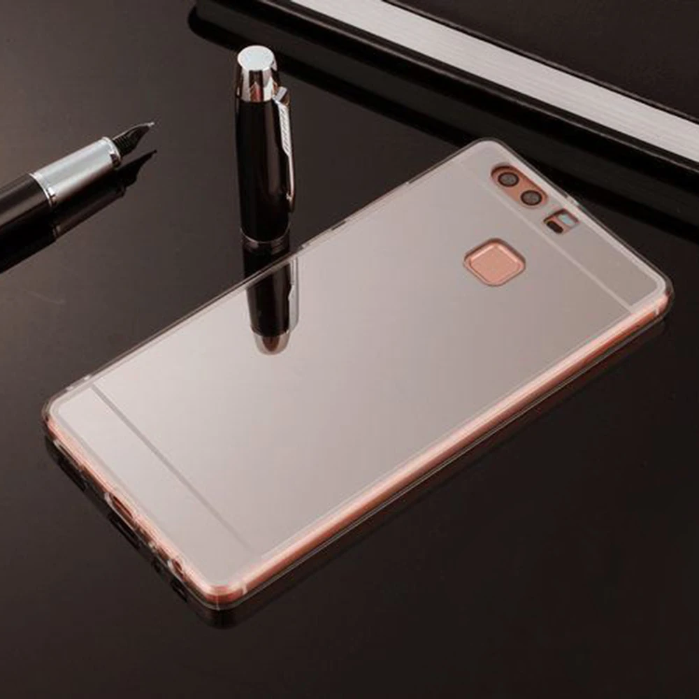 Чехол для Huawei P8 Lite 2017 силиконовый чехол P9 P10 Honor 9 6A Y5II с роскошным зеркальным