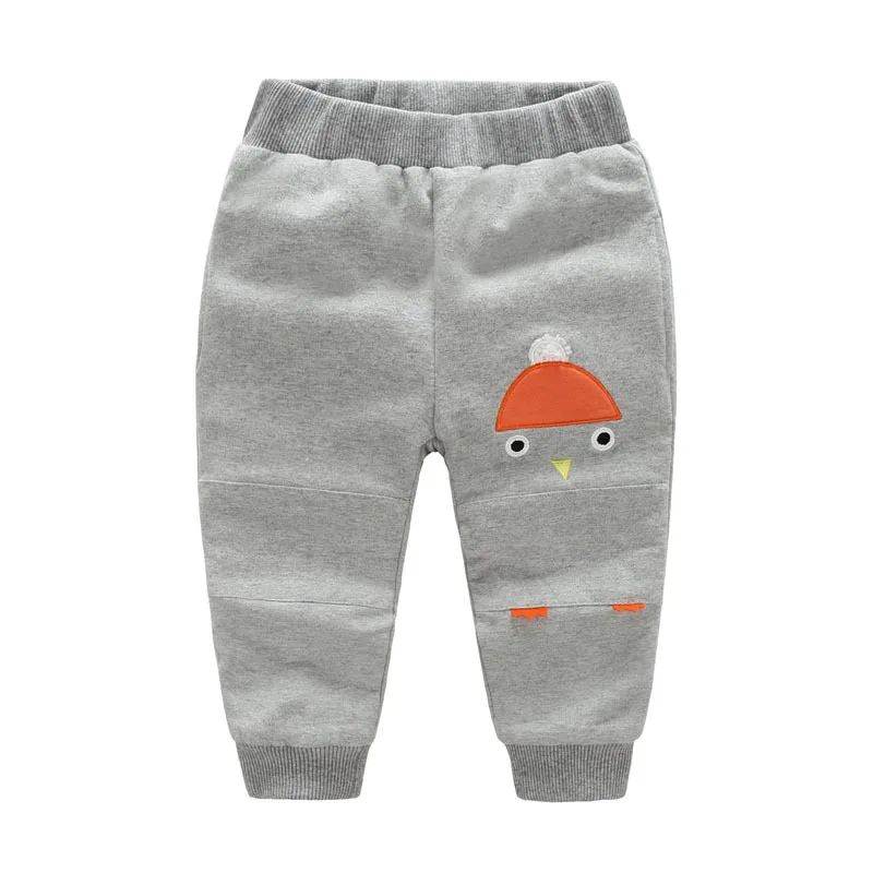2018 winter new boy trousers cartoon trousers male baby boy casual