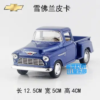 

High quality high simulation 1:38 alloy pull back car,Chevrolet Pickup 1955,metal model cars toy,free shipping