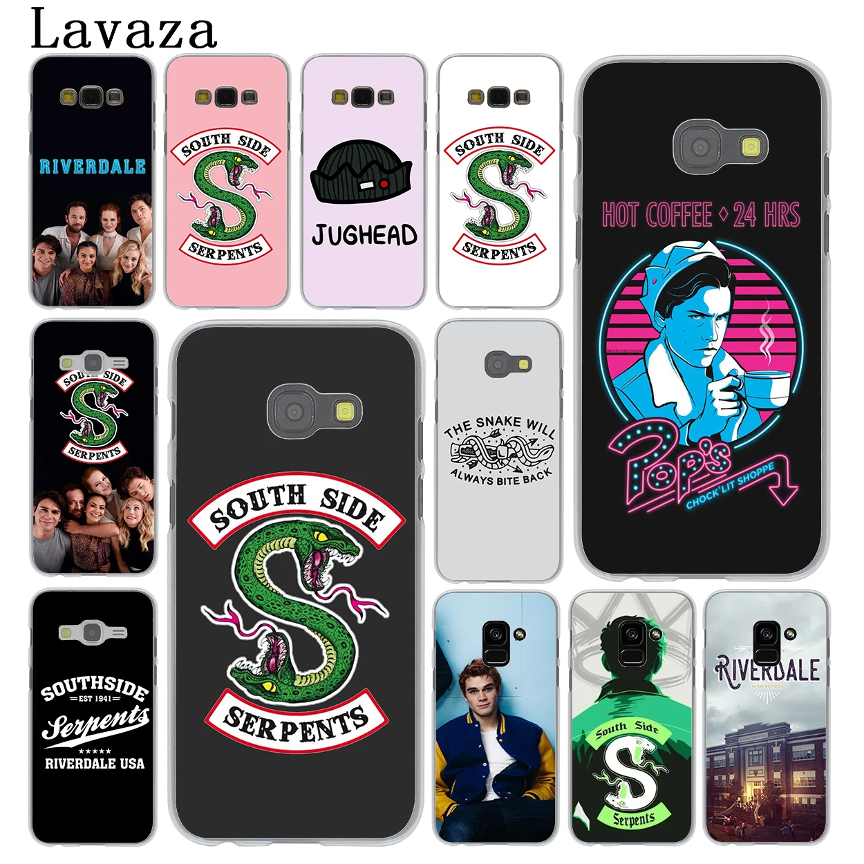 

Lavaza Riverdale South Side Serpents Phone Case for Samsung Galaxy A3 A5 2015 2016 2017 A6 A7 A8 Plus A9 2018 Note 9 8 Cases