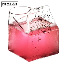 340 мл стеклянная чашка молочная коробка кофейные чашки креативная бутылка для сока прозрачный стеклянный подарок