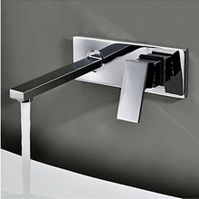 BECOLA Free shipping Into the wall washbasin water tap Three piece set flush faucet Bathroom cabinet basin mixer BR-320