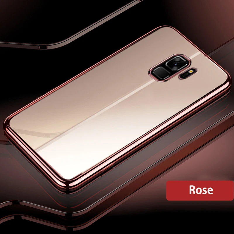 rose YonLinTan Coque, чехол, чехол для samsung Galaxy s 9 S9/S9 Plus S9Plus прозрачный etui силиконовый мягкий чехол для телефона прозрачный силиконовый - Цвет: rose