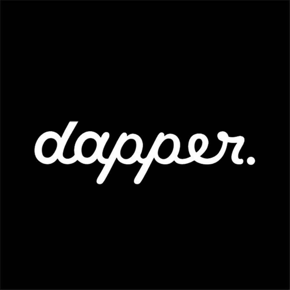 5711.5CM DAPPER Front Windshield Car Stickers Motorcycle Decals Car Styling BlackSilverLaser Sticker On Car For Ford Audi   (2)