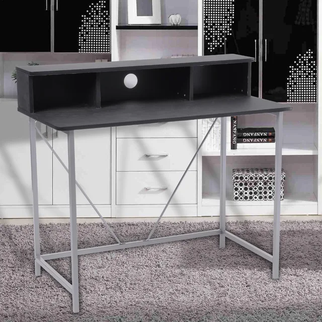 Free Shipping Black Computer Desk Modern Special Design Computer