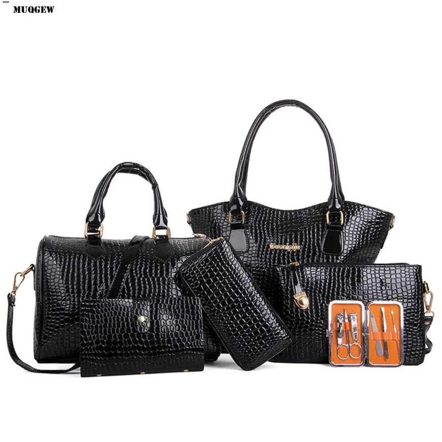 MUQGEW Six font b Set b font Bags font b Handbags b font Women Famous Brands