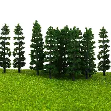20Pcs set 1 100 Green Fir Trees Model Train Railway Forest Street Scenery Layout For Sand