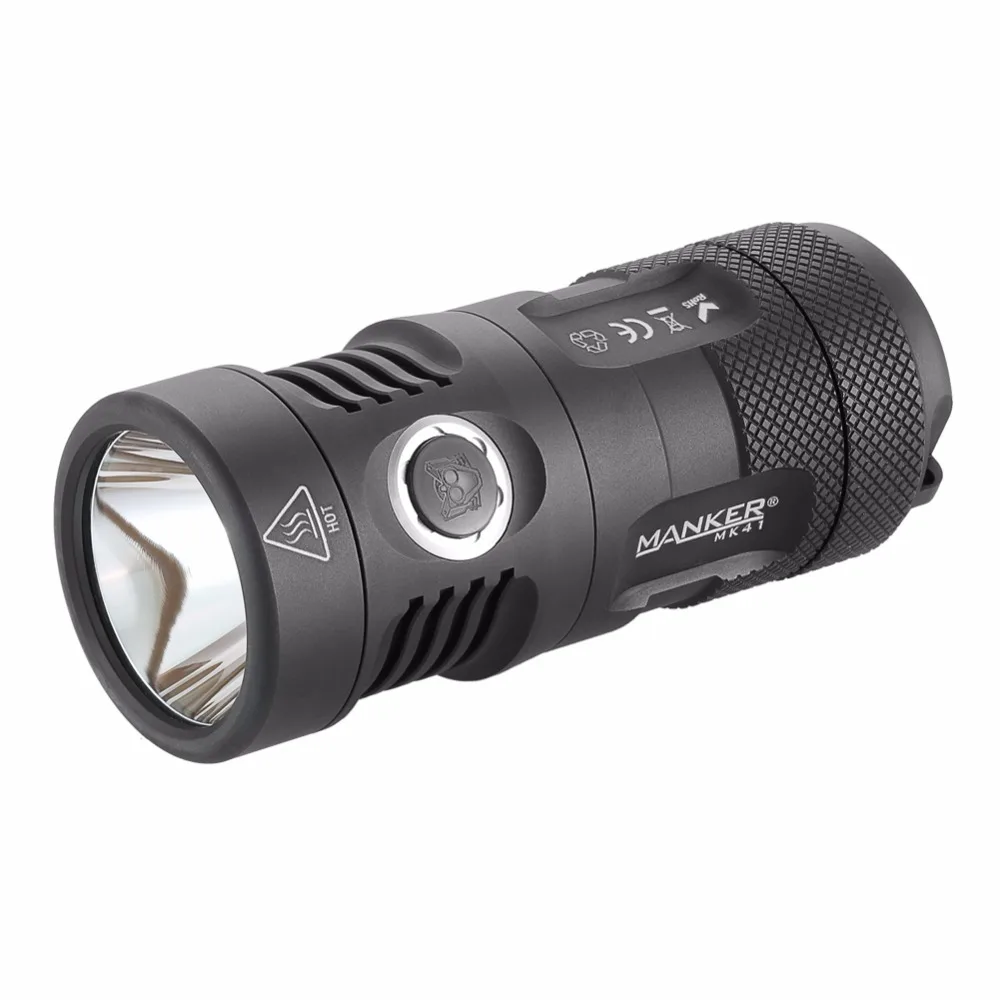 Светодиодный фонарик Manker MK41 HI 1500 лм Cree XHP35 AA Суперкомпактный 520 м для пользователя
