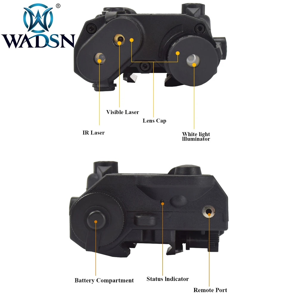 WADSN страйкбол LA PEQ15 красный точечный лазерный тактический светильник PEQ 15 IR Lazer Flash светильник Combo охотничий softair Peq-15 оружейный светильник s EX276