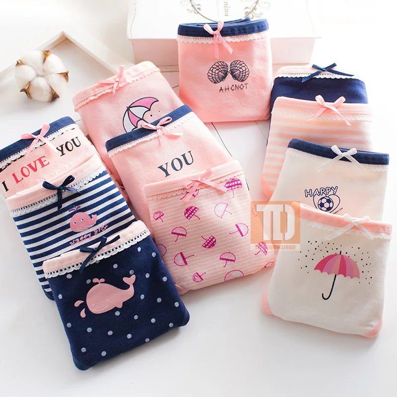 10pcs one lot mix colors Kids Underwear Girl Panties Children panties 8210