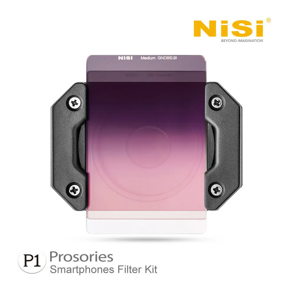 

NISI P1 Prosories Samartphone Fliter System Filters kit with CPL CND8 0.9 and Holder for iPhone 6 7 8 X Samsung Smart Phone