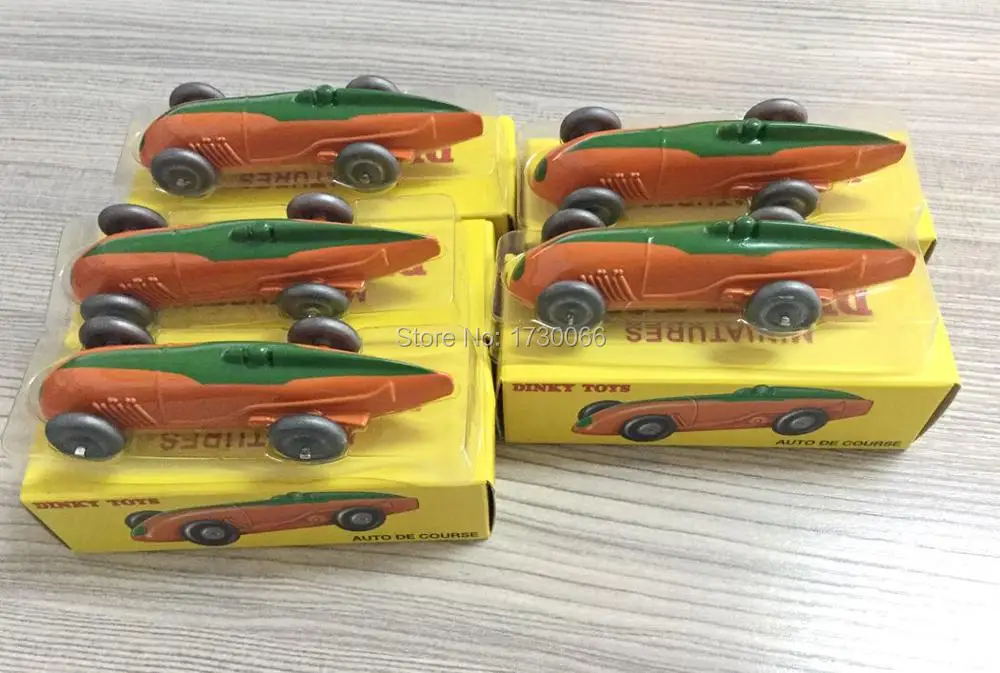 

Atlas Dinky Toys 5 pcs of Orange car 23A AUTO DE COURSE Alloy Scale 1:43 MINIATURES Alloy Diecast Car model & Toys Model