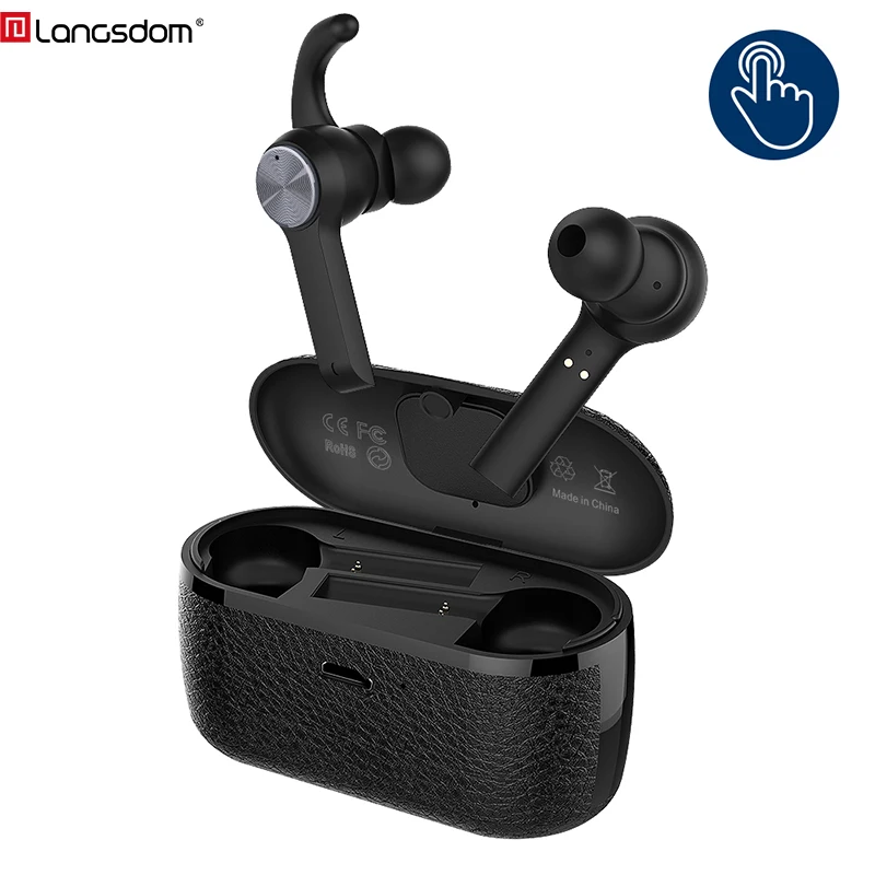

T10 True Wireless Earbuds TWS Bluetooth 5.0 Earphone with Dual Mic Touch Control Stereo Hifi 5 hours Playing auriculares