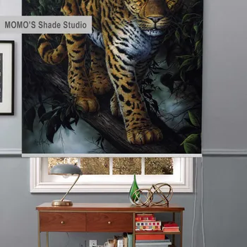 

MOMO Roller Blinds Painting Window Blinds Shades Blackout Zebra Blinds Fabric Roller Shutter Curtains Custom Size ,PRB set296