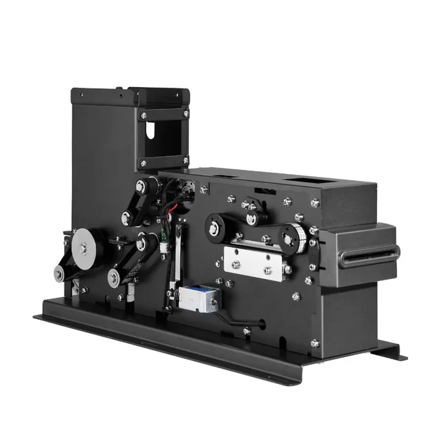 Automatic card dispenser with motorized 3 in1 stripe