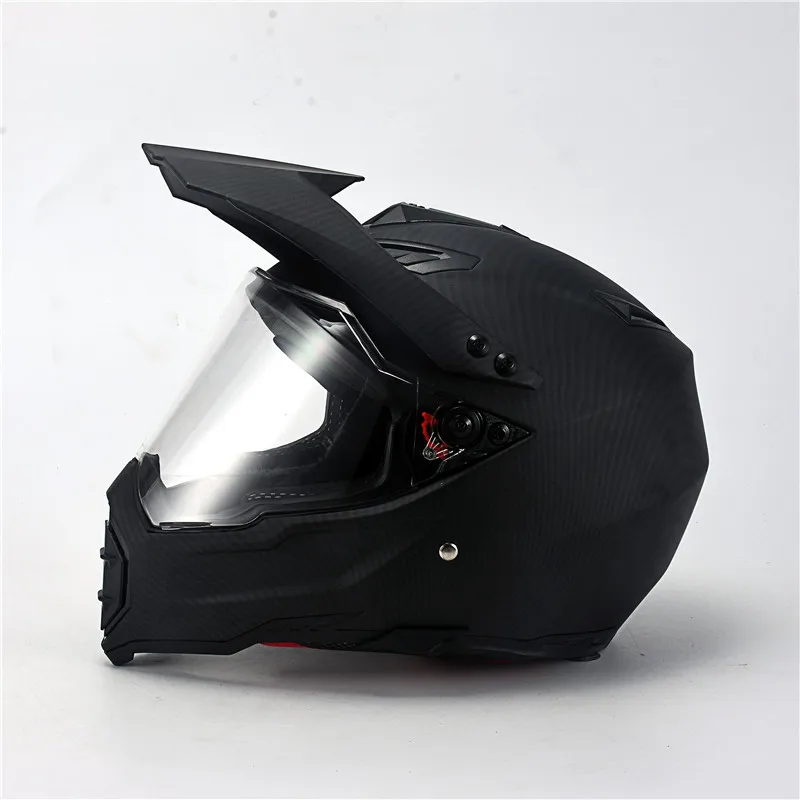 Matte-clear carbon Углеродное волокно принт мото rcycle шлем полный уход за кожей лица мото крест дизайн Шлемы casco шлем мото точка ECE утвержден - Цвет: Matte-clear carbon