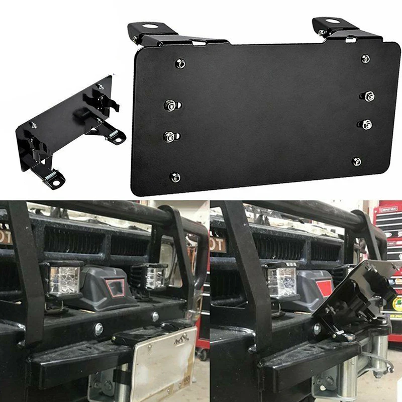 Кронштейн держатель рамки номерного знака Аксессуары Металлическая лебедка