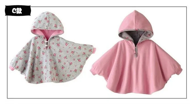 Г. пальто для новорожденных милое флисовое пальто с цветочным принтом для малышей осенне-зимний милый плащ для младенца с капюшоном, Детская верхняя одежда с двух сторон