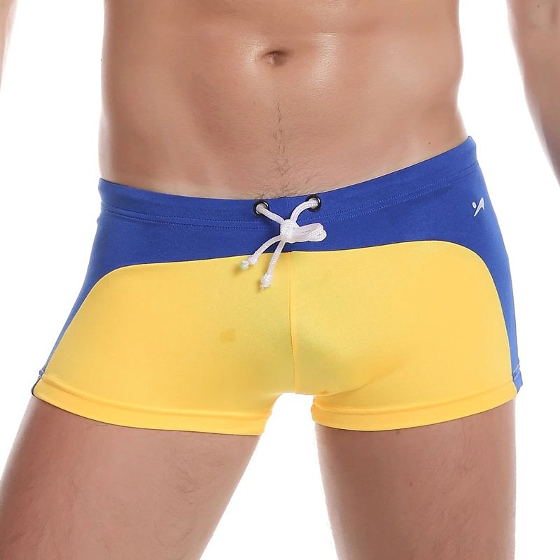 New Beach Shorts 2019 Men Swimwear Board Shorts Man Sexy Fitness Boxers Shorts Swimming Trunks Gay Male Boxers Shorts Size S M L 2
