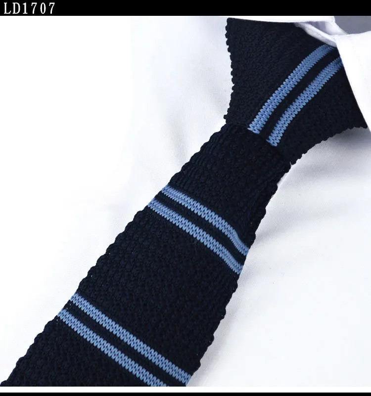 New Arrive Men's Knitting polyester woven ties Classic Neckties Fashion Plaid Mans Tie for wedding