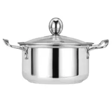 Мини 16 см 1 человек кастрюля с губами анти-грязный из нержавеющей стали суп горшок Shabu кухонная посуда Горячая