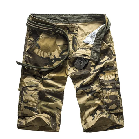 Военные тактические шорты для мужчин, армейская специальная полицейская одежда для солдат, камуфляж, карго, рип-стоп, короткие штаны для мужчин, s размера плюс, брюки CS - Цвет: Desert