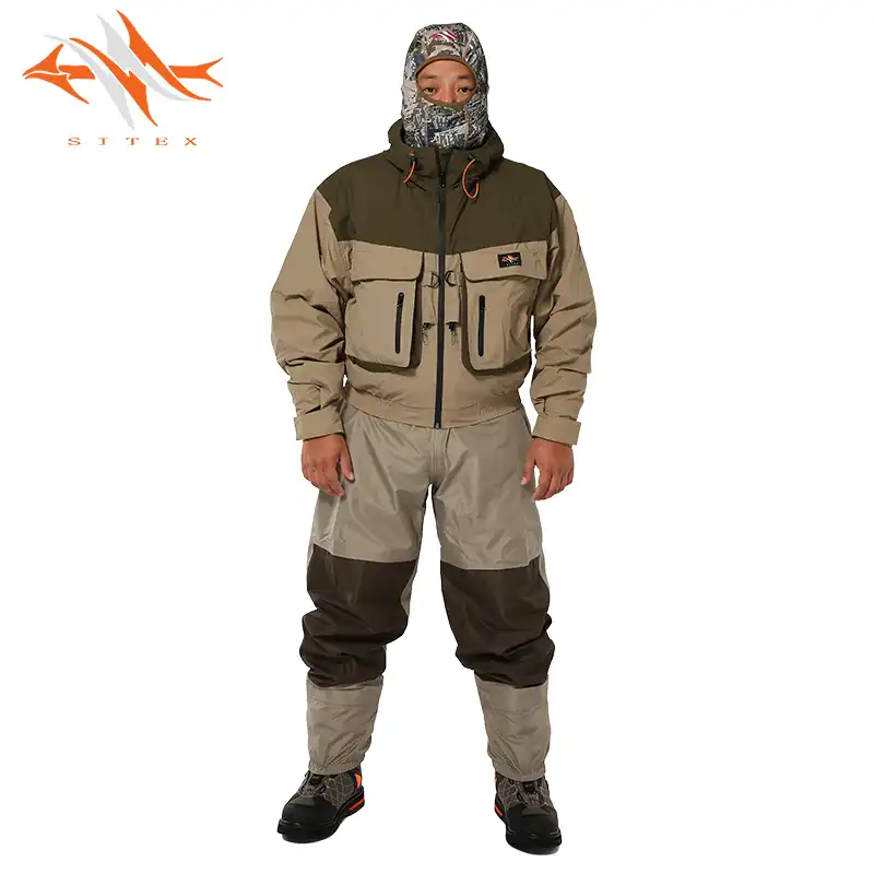 2018 sitex men's Fly Fishing Jacket Waterproof Fishing Wader Jacket