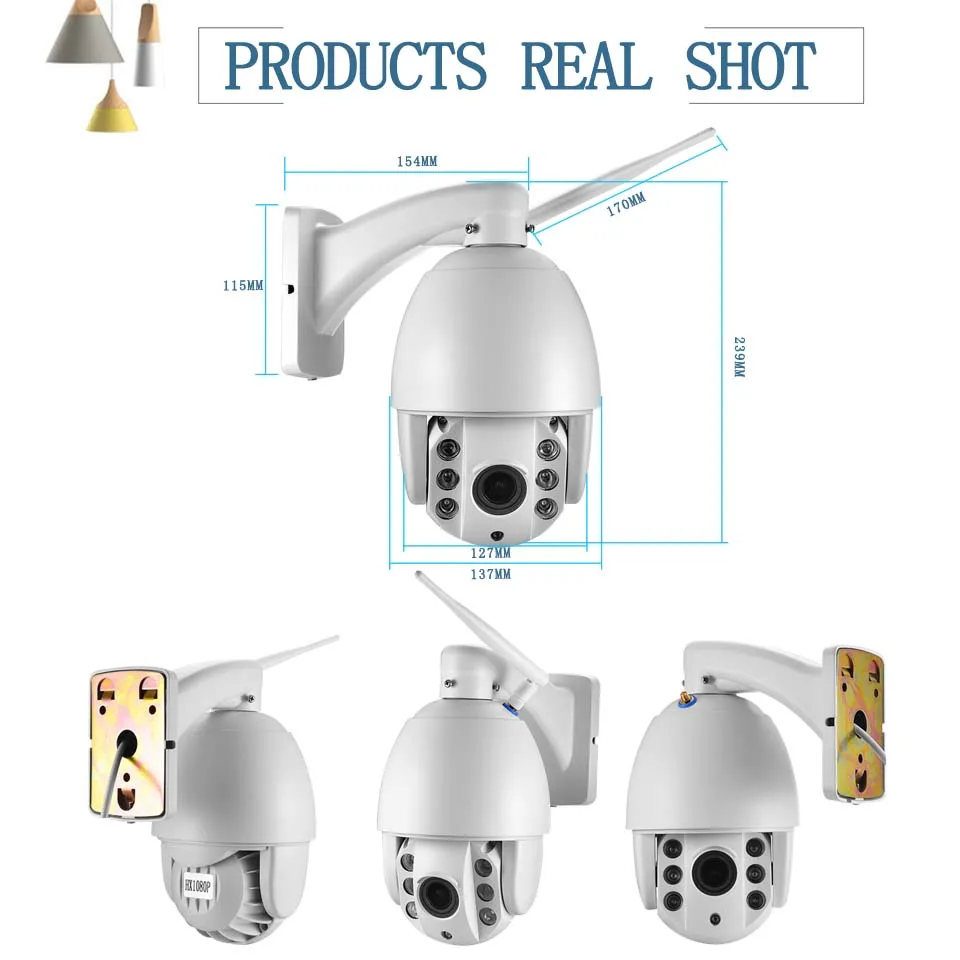 Скоростная купольная IP камера BESDER Hi3516C + SONY IMX323 Wi Fi 4 кратный зум 1080P слот для SD