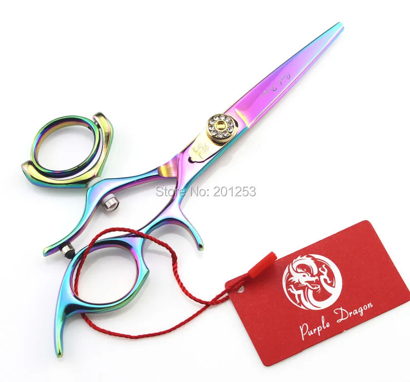 

Colorful 360 Degree Rotation Cutting Scissors,Hair Shears for Salon Hairdressers JP440C,5.5Inch,Come with Scissors Case LZS0430