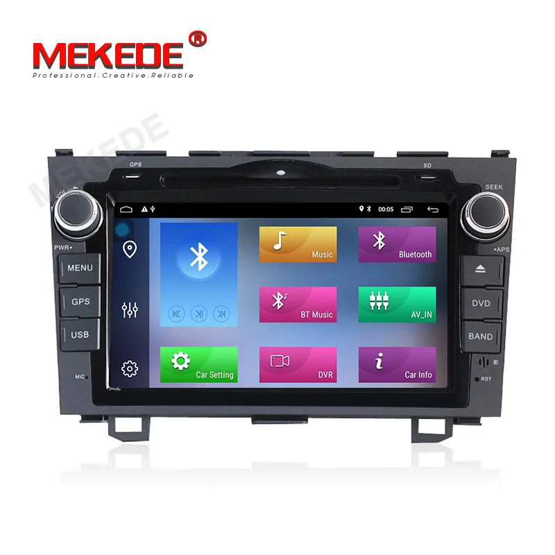 Sale Mekede 8" 2din Android 9.1 Car dvd multimedia player For Honda CRV 2007 2008 2009 2010 2012 GPS Navigation WIFI RDS SD BT navi 4