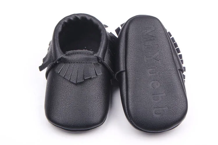 Весна-осень мягкий полиуритановый материал детская обувь для девочек для детей возрастом от 0 до 12 месяцев Детские кожаные мокасины для новорожденного F1