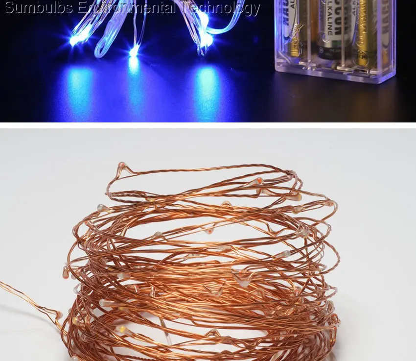 2m 3m 4m 5m 10m USB Battery Powered Waterproof LED Cooper Wire String Light Decoration Fair Lamp Christmas6