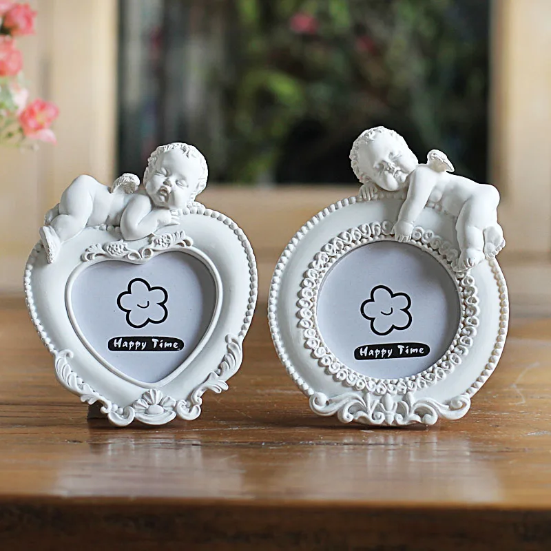 Европейский Оригинальная Фоторамка 2 дюймов домашние тапочки с изображением головы наклейки милый Купидон для домашнего свадебного украшения детская фоторамка