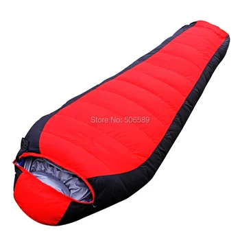 

free shipping single sleeping bag winter use 320T nylon 1.5kg 190+25