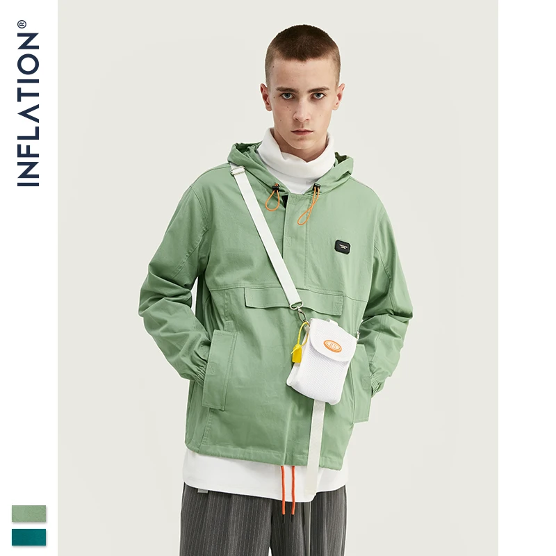 INFLATION Men Pullover Hooded Coats 2019 Autumn New Arrival Streetwear Jacket Hip Hop Pullover Autumn Men Jacket 9703W INFLATION Men Pullover Hooded Coats 2019 Autumn New Arrival Streetwear Jacket Hip Hop Pullover Autumn Men Jacket 9703W