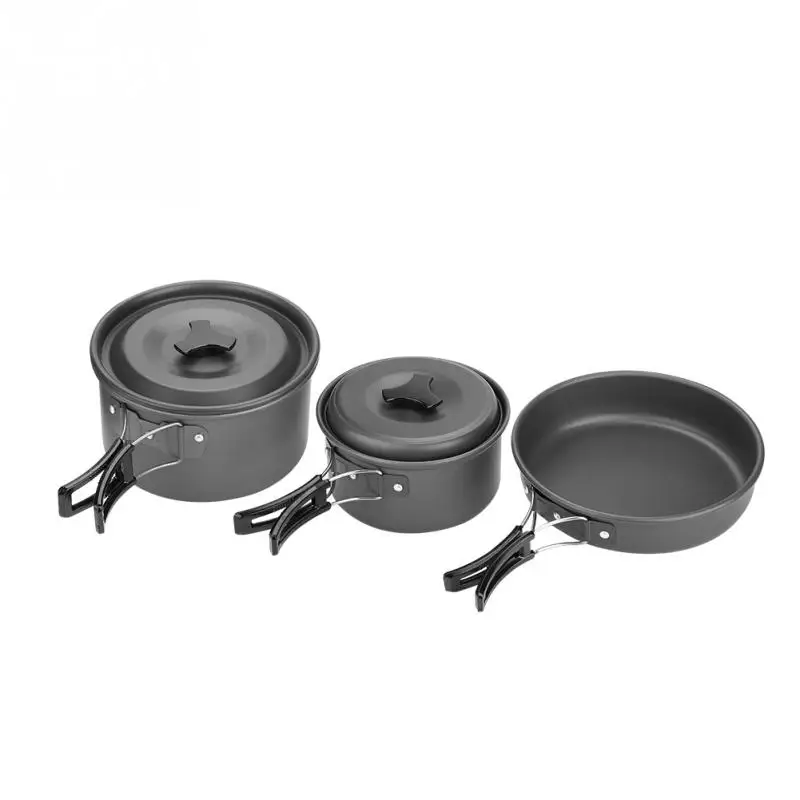 2 3People Outdoor Cooking Set Portable Aluminum Alloy