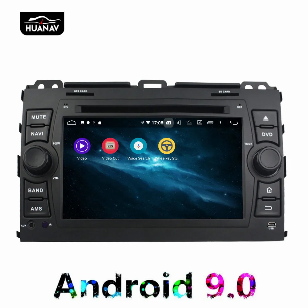 Clearance DSP Android 9 Car GPS Navigation Car DVD player for TOYOTA Land Cruiser Prado 2006-2010 auto stereo multimedia player head unit 2
